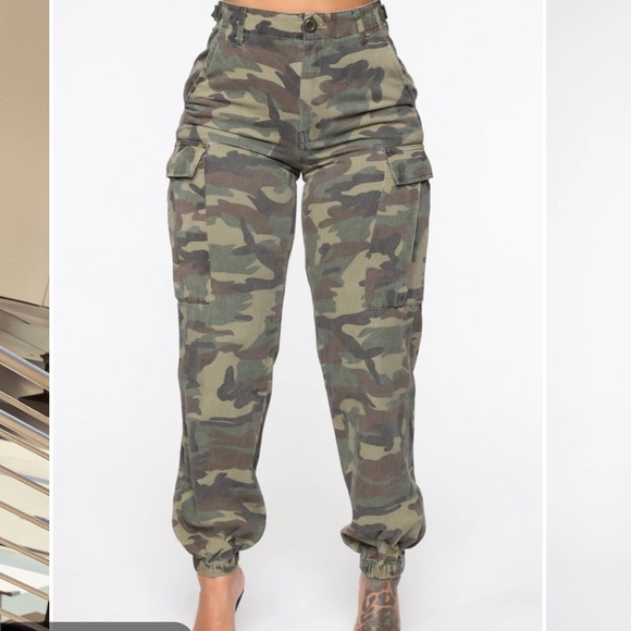 Fashion Nova Pants & Jumpsuits Fashionnova Cadet Kim Camo Pant
